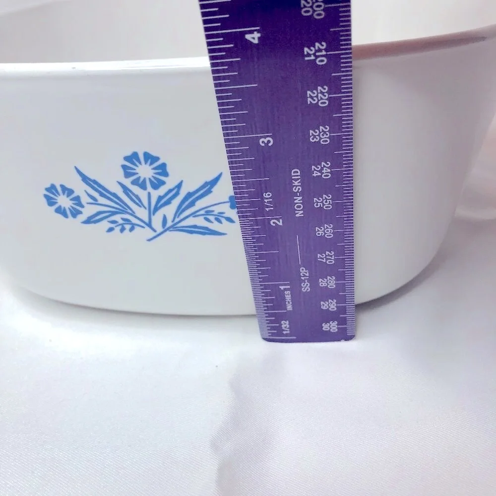 Vintage Corning Ware Blue Cornflower P-2 1/2-B Quart Casserole 2.5 qt Farmhouse